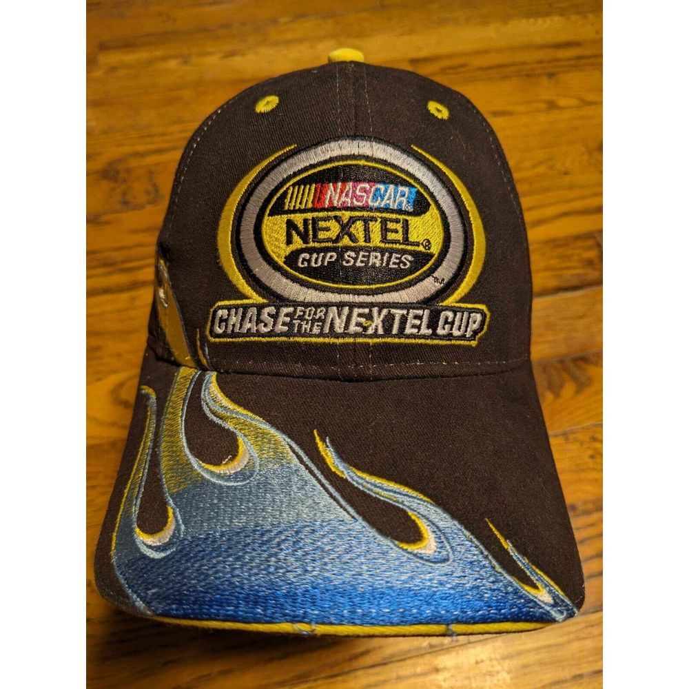Vintage 2004‎ Nascar Nextel Cup Series Flame Strapback Adjustable Hat NWT